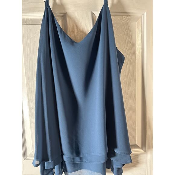 Torrid Sophie Chiffon Embroidered Swing Cami - Blue - Size 4X - Picture 10 of 10